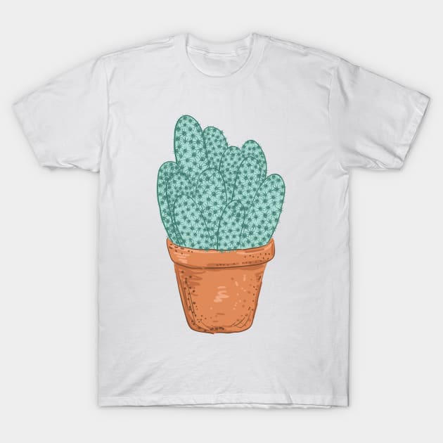 Ladyfinger Cactus T-Shirt by SWON Design